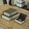 Vintiquewise Black Velvet Vintage Storage Wooden Antique Classic Decorative Book Box Holder, PK 3 QI004265.BK - alternate 6